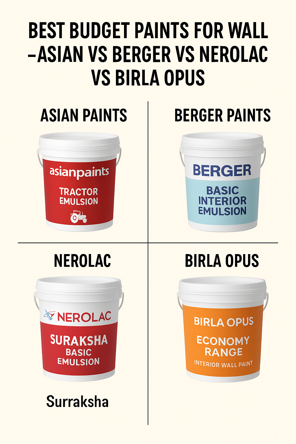 best and budget besic paints